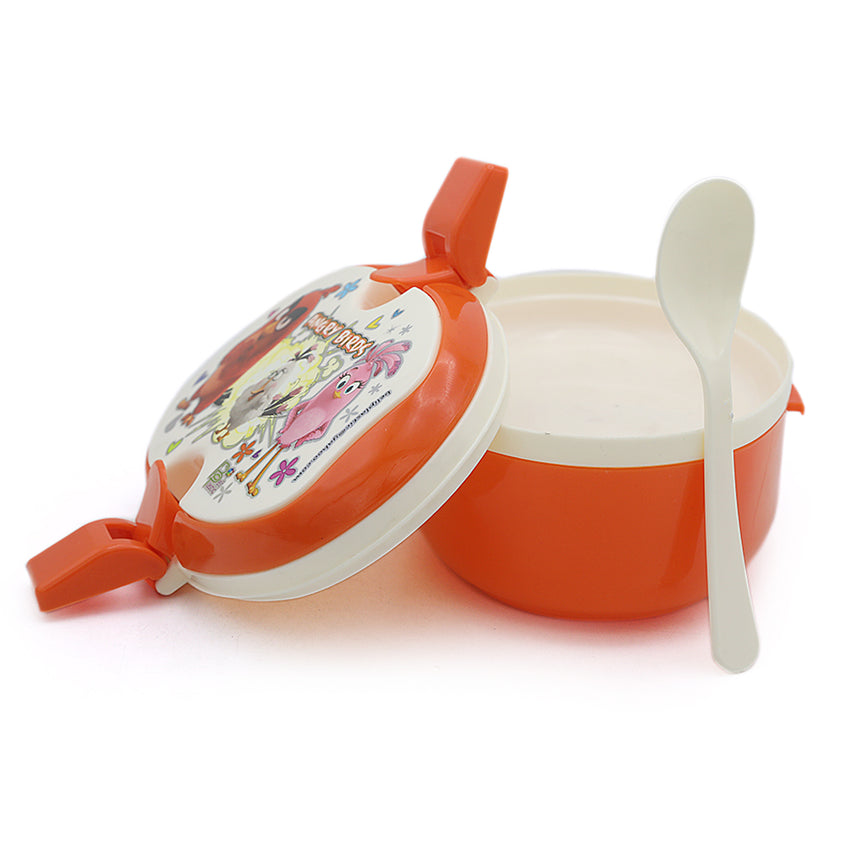 Hunter Lunch Box With Spoon - Orange, Kids, Tiffin Boxes And Bottles, Chase Value, Chase Value
