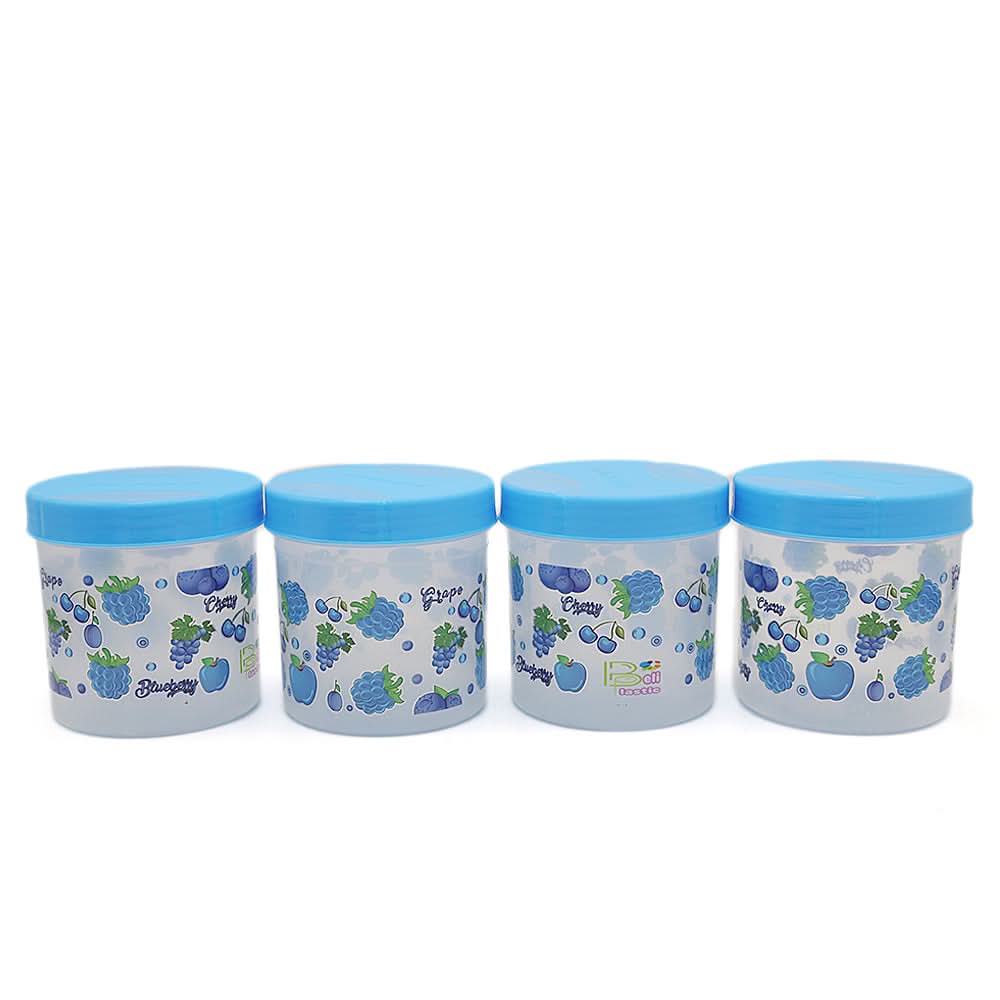 Jar Medium Net 4 Piece - Blue, Home & Lifestyle, Storage Boxes, Chase Value, Chase Value