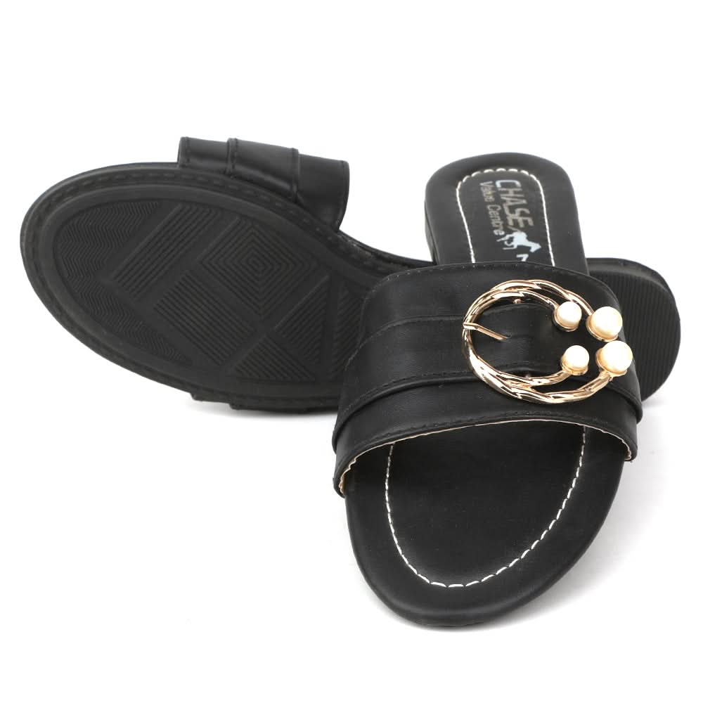 Women's Slipper - Black, Women, Slippers, Chase Value, Chase Value