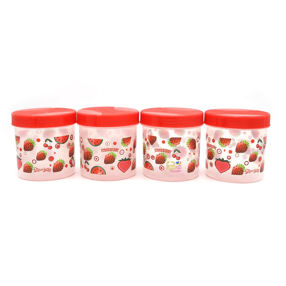 Mini Jar Net 4Pc - Red, Home & Lifestyle, Storage Boxes, Chase Value, Chase Value