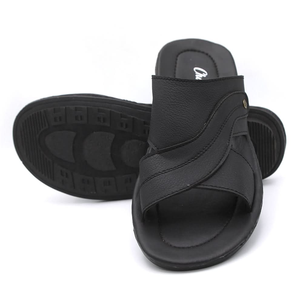 Men's Slipper - Black, Men, Slippers, Chase Value, Chase Value