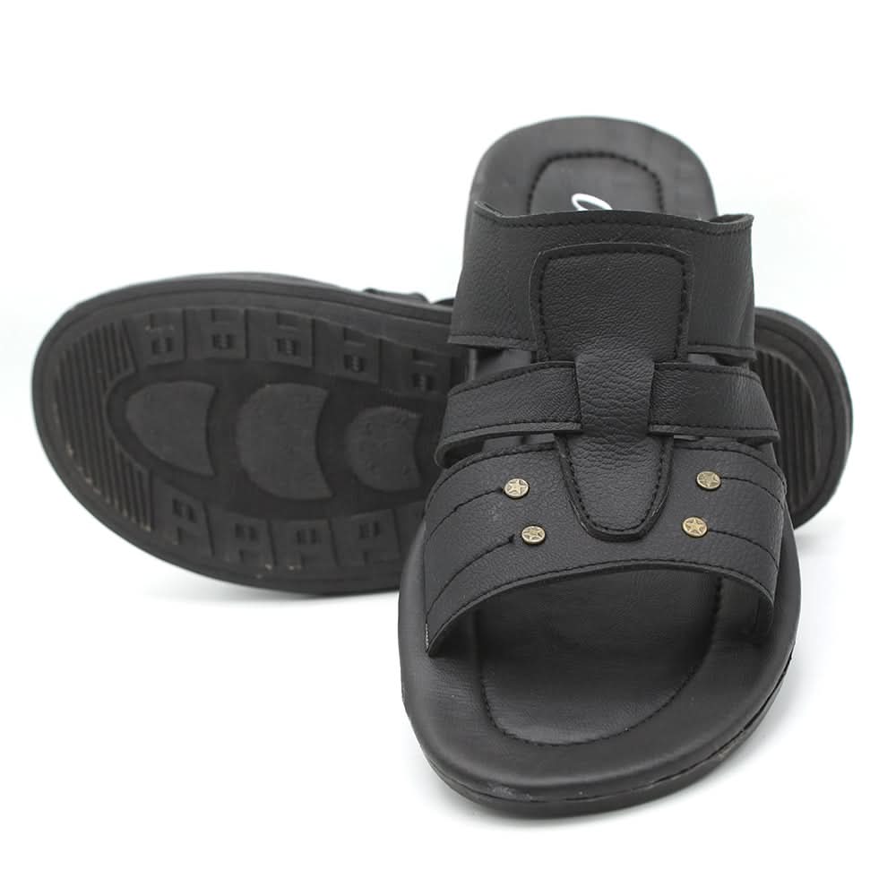 Men's Slipper - Black, Men, Slippers, Chase Value, Chase Value
