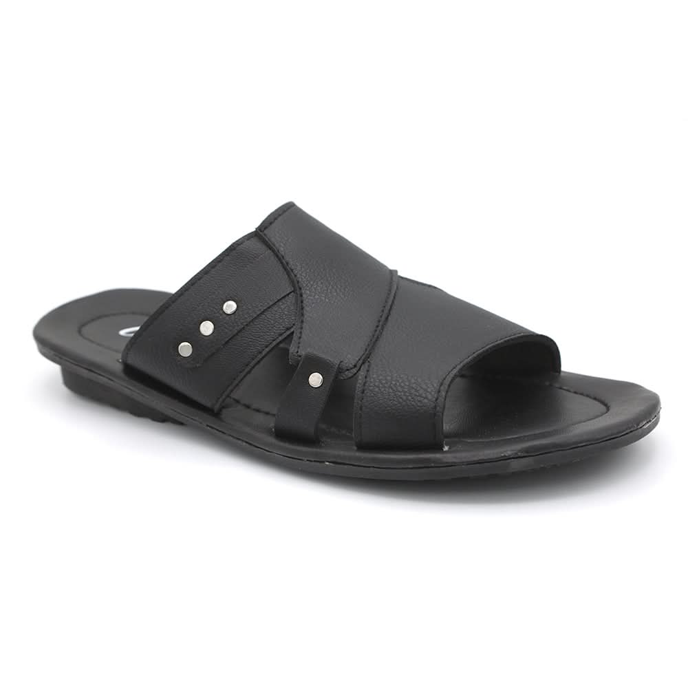 Men's Slipper- Black, Men, Slippers, Chase Value, Chase Value