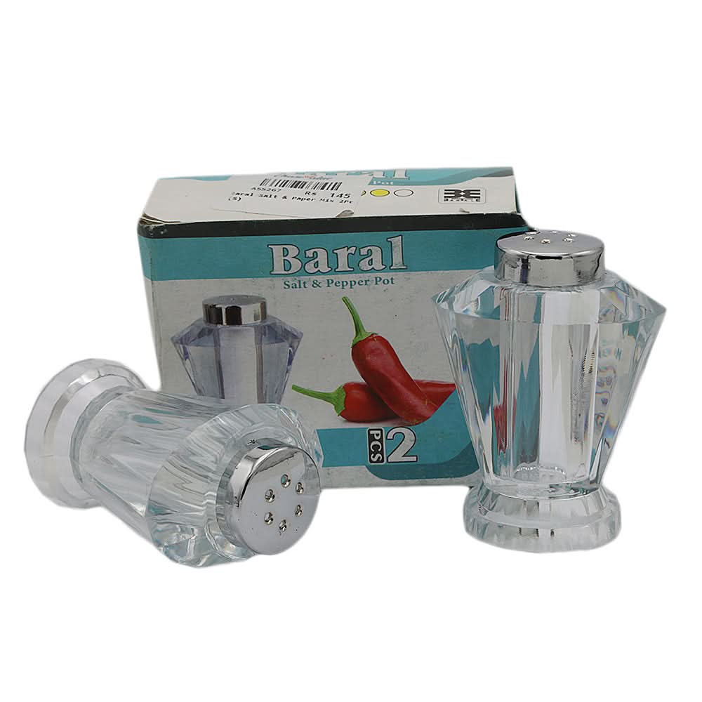 Baral Salt & Paper Mix 2Pc - White, Home & Lifestyle, Kitchen Tools And Accessories, Chase Value, Chase Value