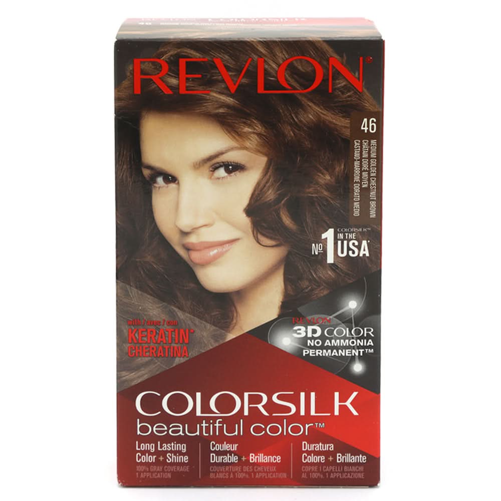 Revlon Face Color 46 Medium Golden Chestnut Brown, Beauty & Personal Care, Hair Colour, Revlon, Chase Value