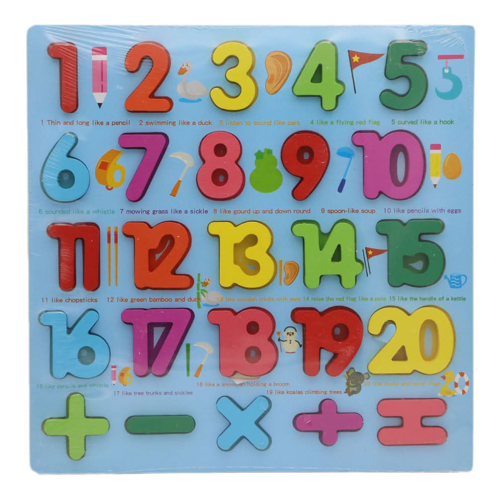 Wooden Slate 123 Blue Bold 3570 - Multi, Kids, Writing Boards And Slates, Chase Value, Chase Value