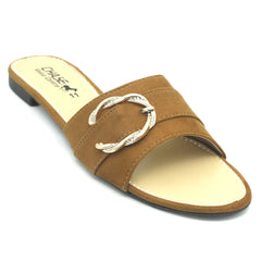 Women's Fancy Slippers A-0015 - Mustard, Women, Slippers, Chase Value, Chase Value