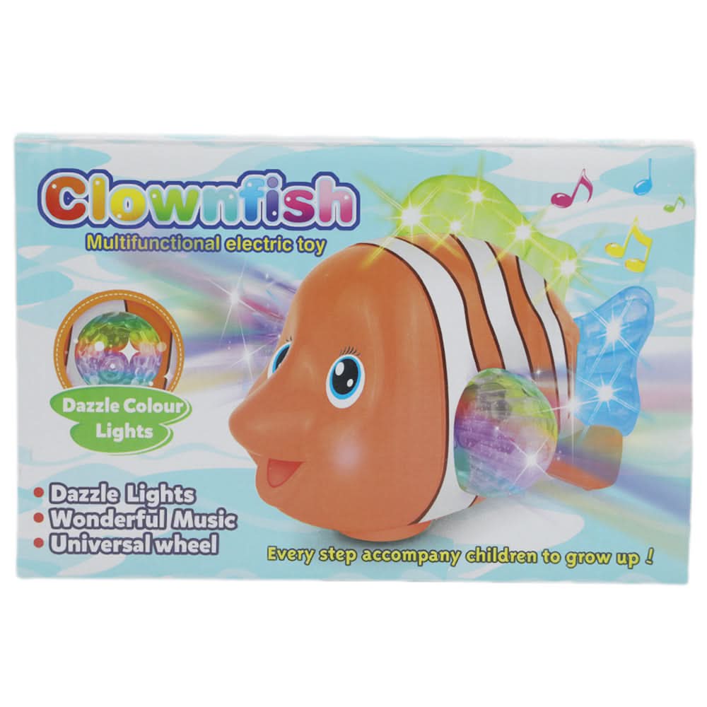 Clownfish Multifunctional Electric Toy - Yellow, Kids, Battery Operated Toys, Chase Value, Chase Value