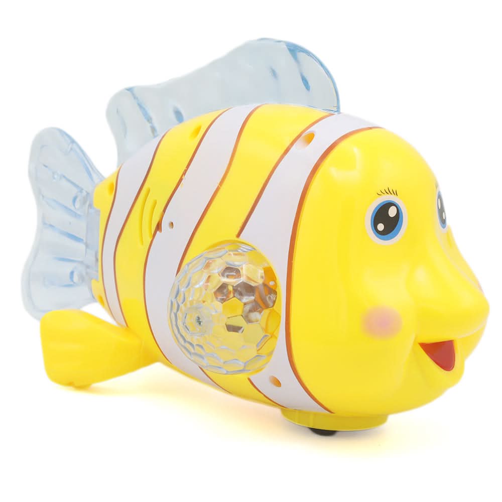 Clownfish Multifunctional Electric Toy - Yellow, Kids, Battery Operated Toys, Chase Value, Chase Value