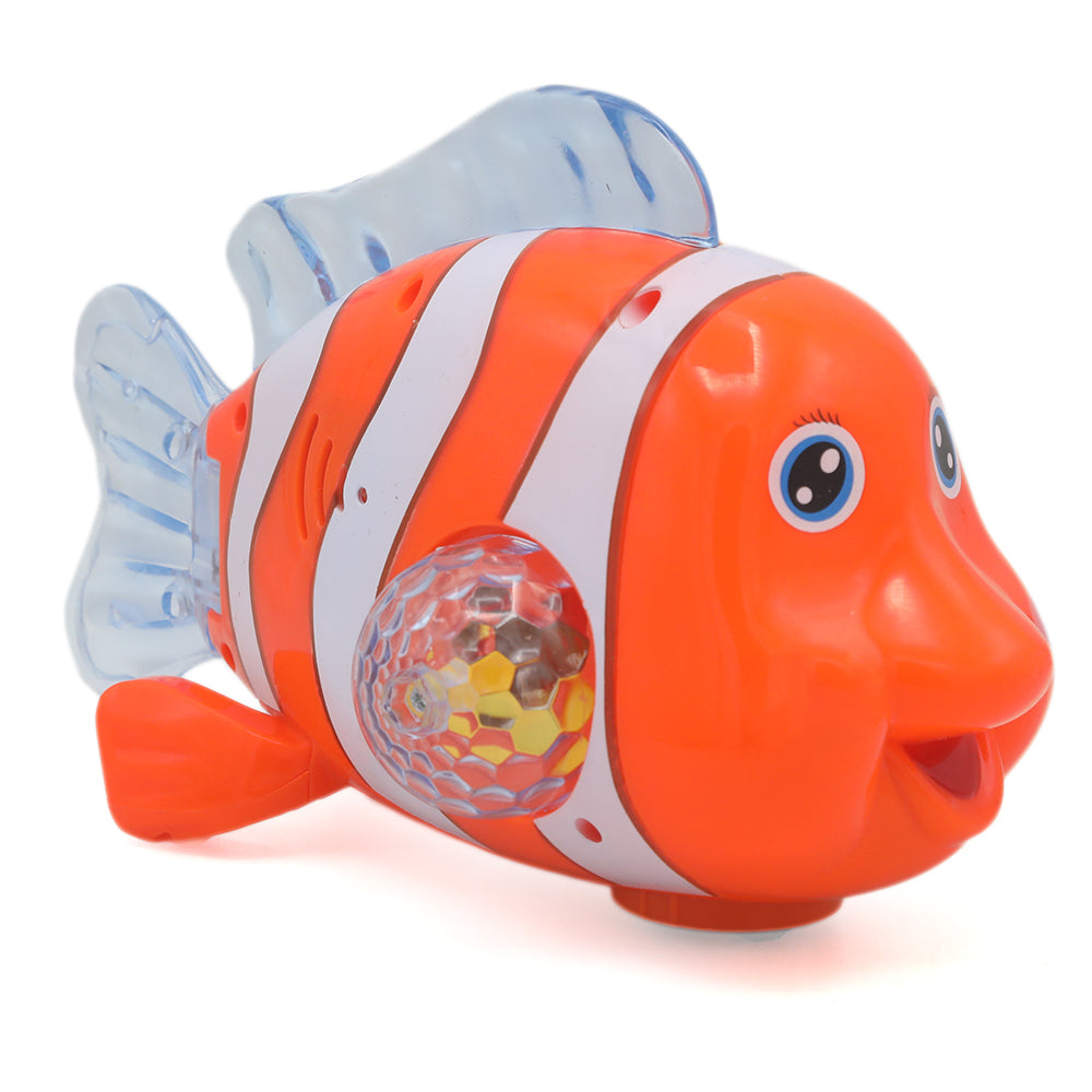 Clownfish Multifunctional Electric Toy - Orange, Kids, Battery Operated Toys, Chase Value, Chase Value