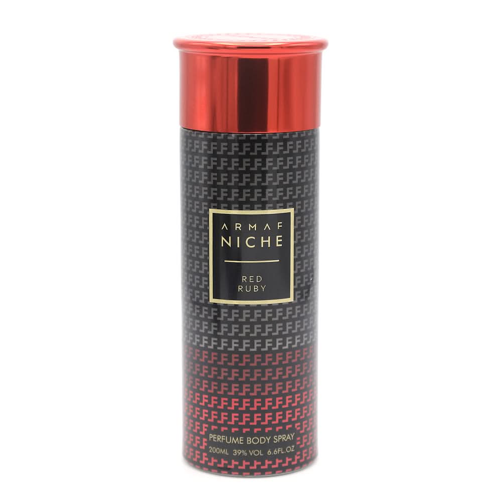 Armaf Niche Red Ruby Body Spray - 200ml, Beauty & Personal Care, Men Body Spray And Mist, Chase Value, Chase Value