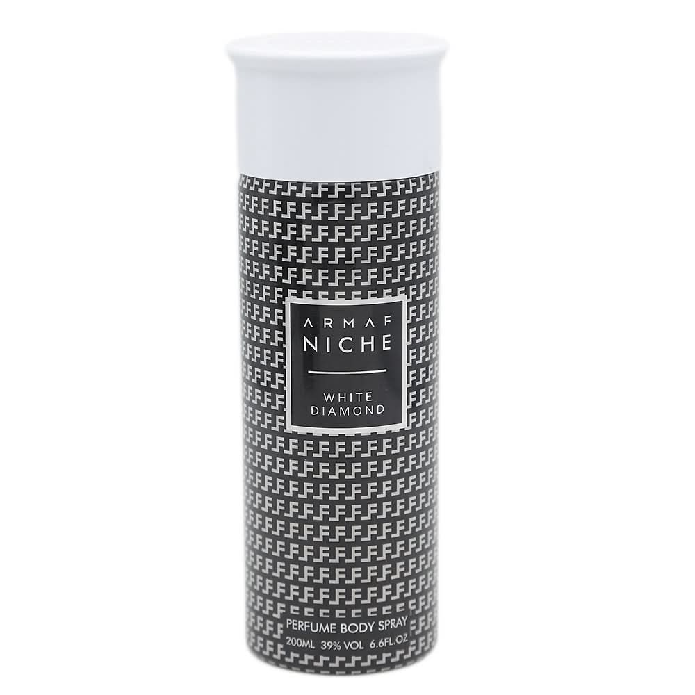 Armaf Niche White Diamond Body Spray - 200ml, Beauty & Personal Care, Men Body Spray And Mist, Chase Value, Chase Value