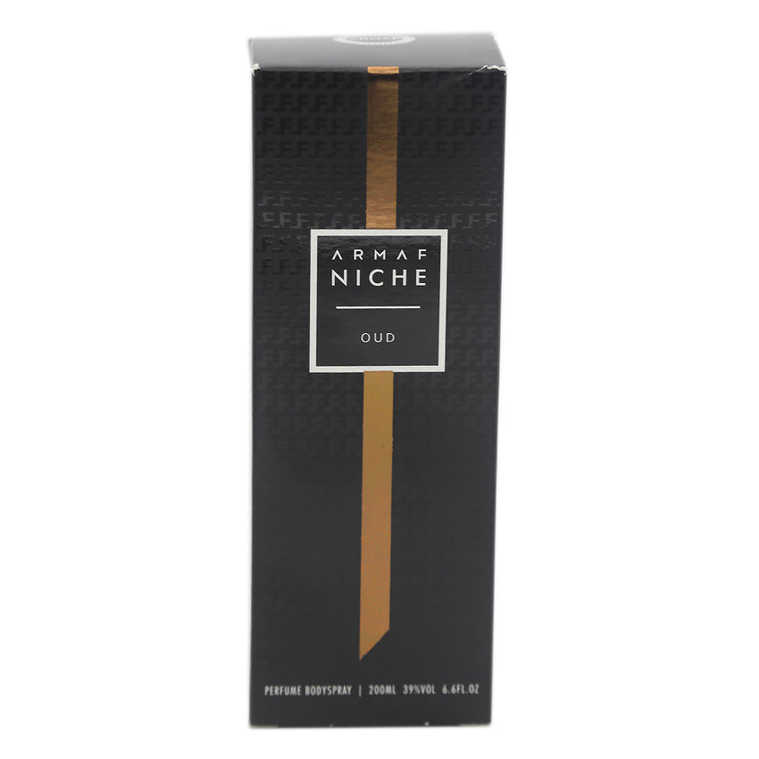 Armaf Niche Oud Body Spray - 200ml, Beauty & Personal Care, Men Body Spray And Mist, Chase Value, Chase Value