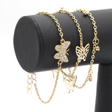 Womens 3Pc Bracelets - Golden - A, Women, Bangles & Bracelets, Chase Value, Chase Value