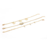 Womens 3Pc Bracelets - Golden - A, Women, Bangles & Bracelets, Chase Value, Chase Value