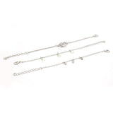 Womens 3Pc Bracelets - Silver - A, Women, Bangles & Bracelets, Chase Value, Chase Value