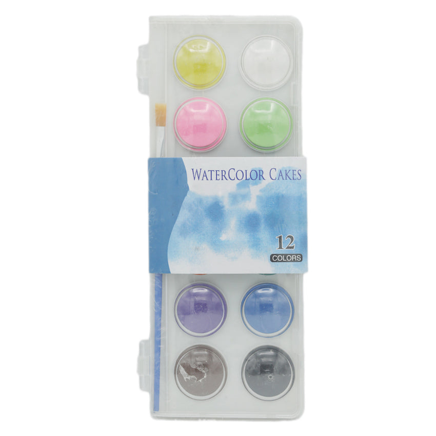 Water Cake Color Crystal 12 Color 1226 - Multi, Kids, Colouring Tools, Chase Value, Chase Value