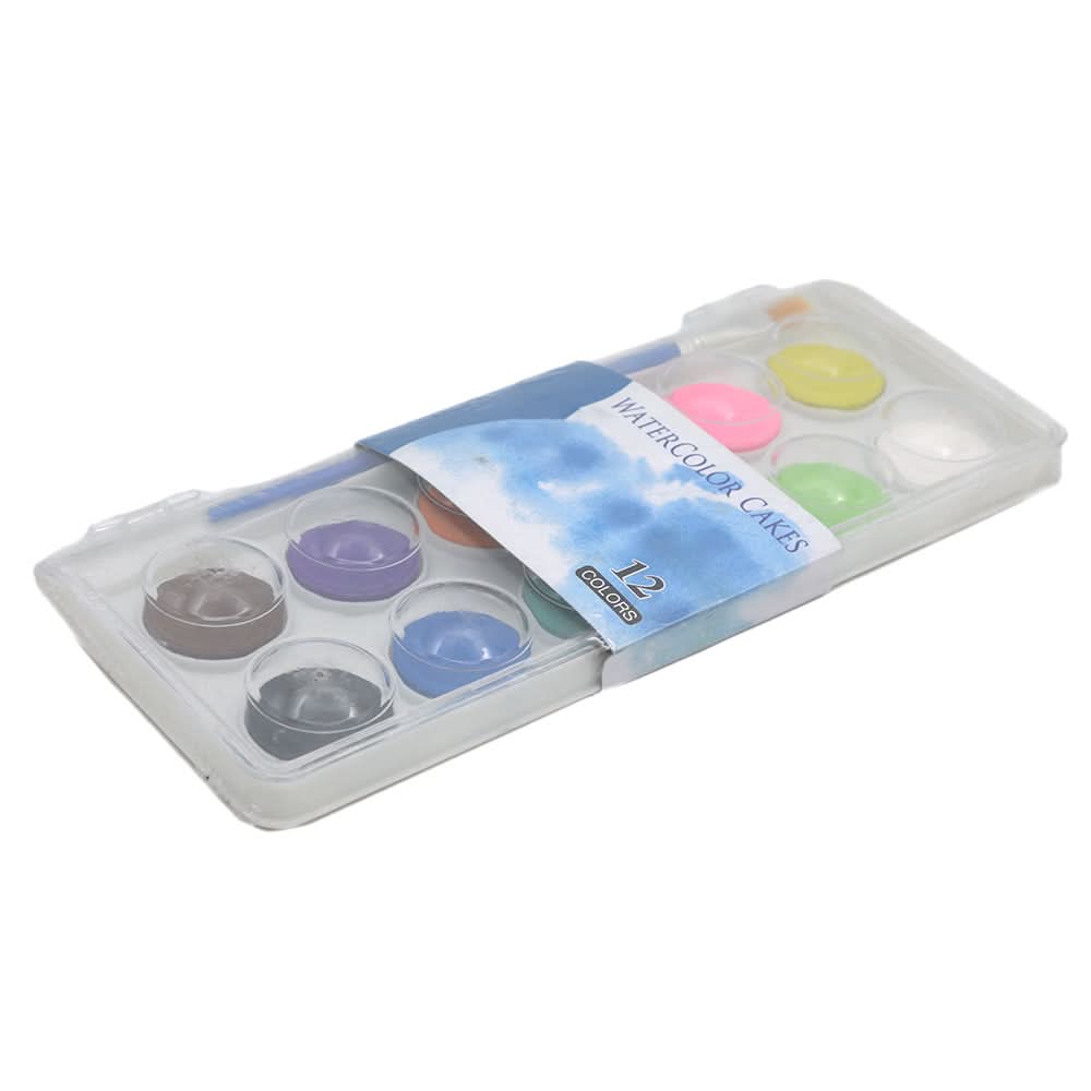 Water Cake Color Crystal 12 Color 1226 - Multi, Kids, Colouring Tools, Chase Value, Chase Value