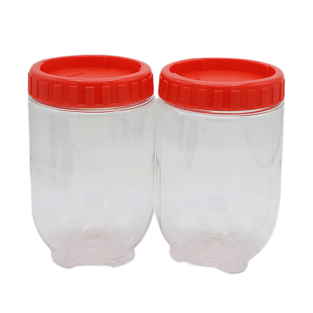 Top Lock Jar 2 Pcs - 2 - Red, Home & Lifestyle, Storage Boxes, Chase Value, Chase Value