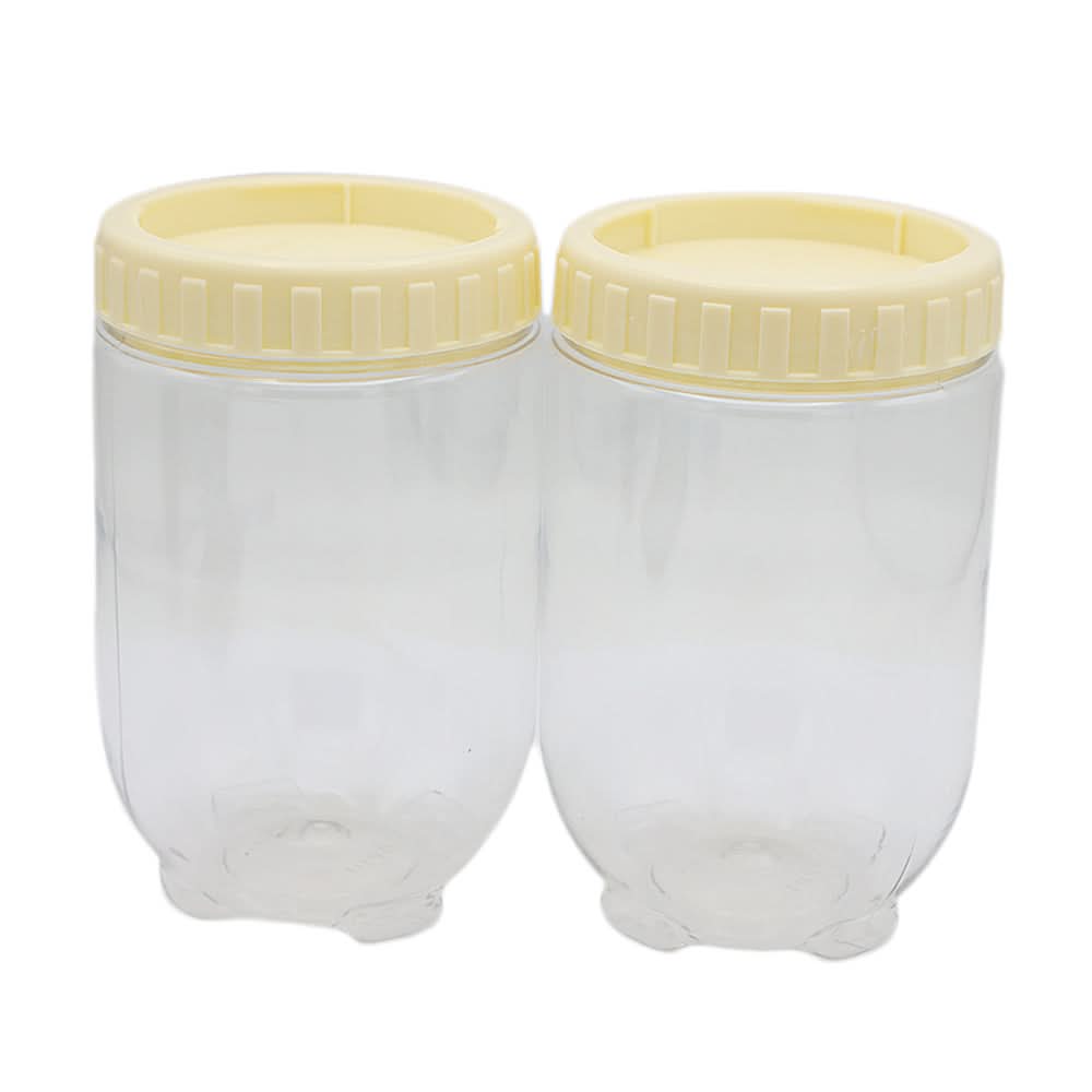 Top Lock Jar 2 Pcs - 2 - Fawn, Home & Lifestyle, Storage Boxes, Chase Value, Chase Value