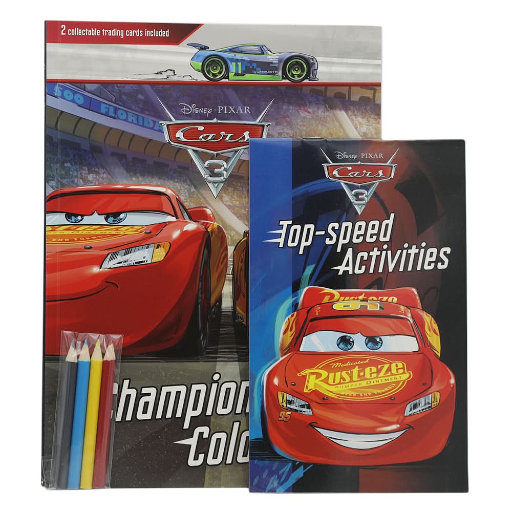 Activity Disney Cars, Kids, Kids Colouring Books, 3 to 6 Years, Chase Value