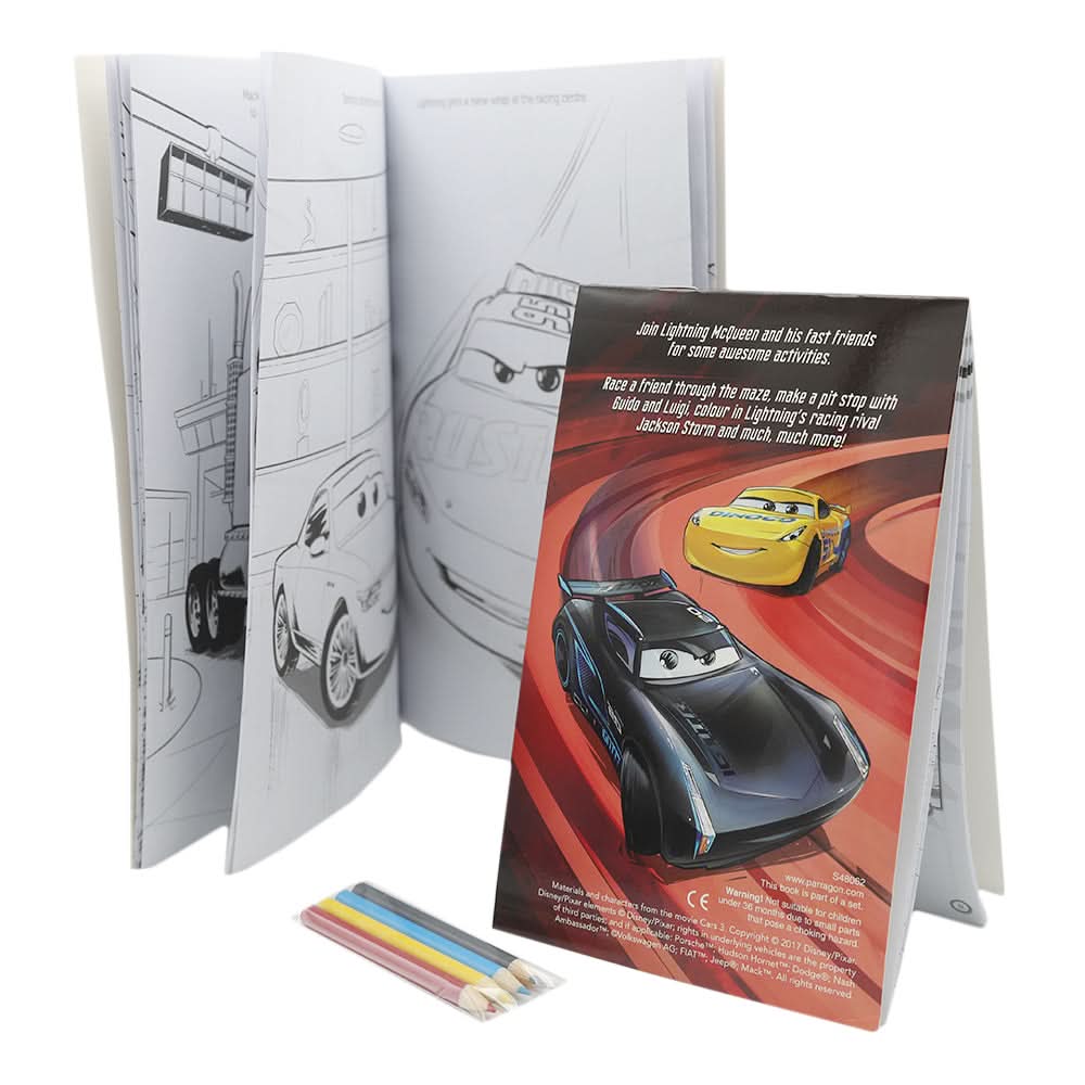 Activity Disney Cars, Kids, Kids Colouring Books, 3 to 6 Years, Chase Value