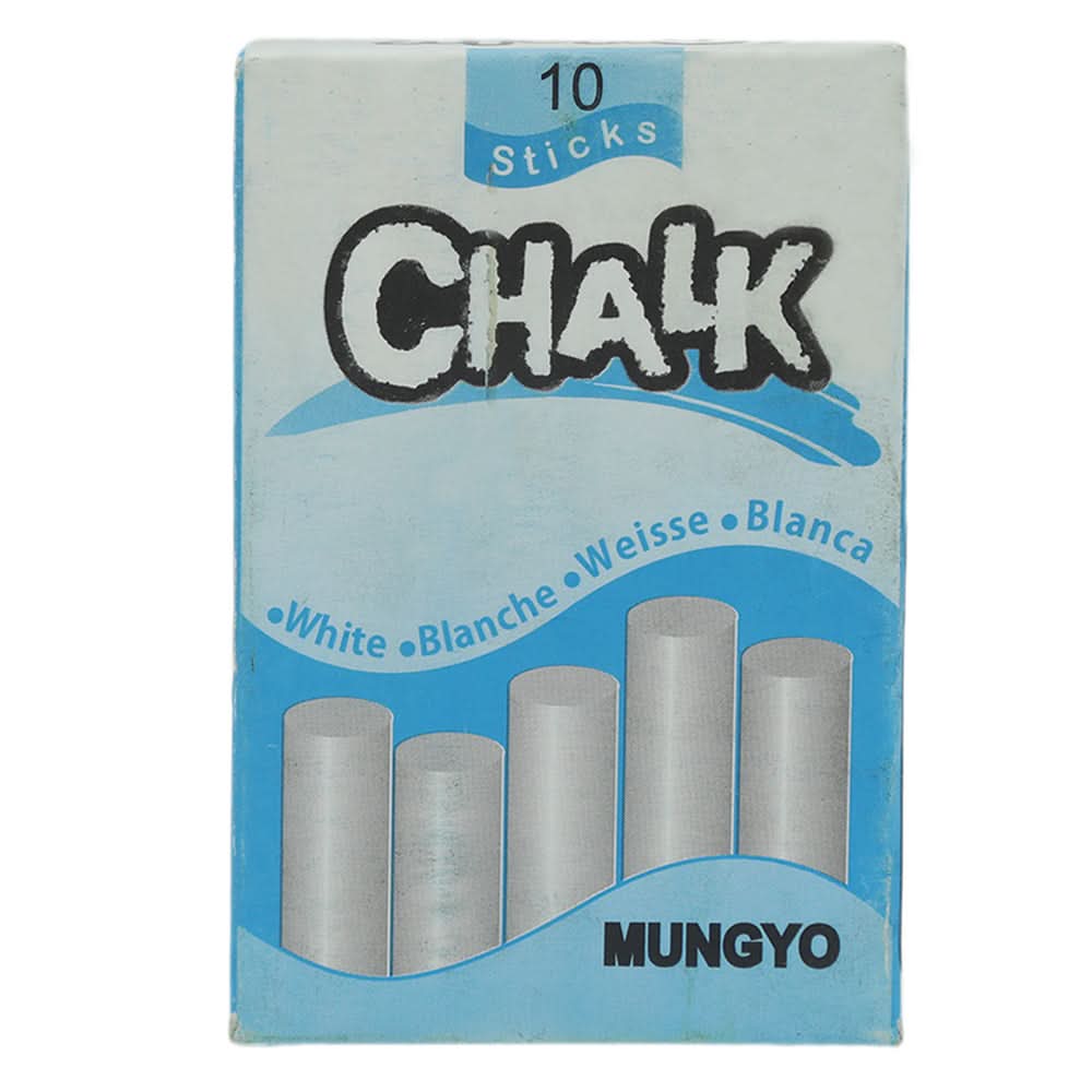 Mungyo White Chalk Card W-10 - White, Kids, Pencil Boxes And Stationery Sets, Chase Value, Chase Value