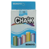 MUNGYO Dustless Chalk 10 Pcs Pack (CA-10) - Multi, Kids, Pencil Boxes And Stationery Sets, Chase Value, Chase Value