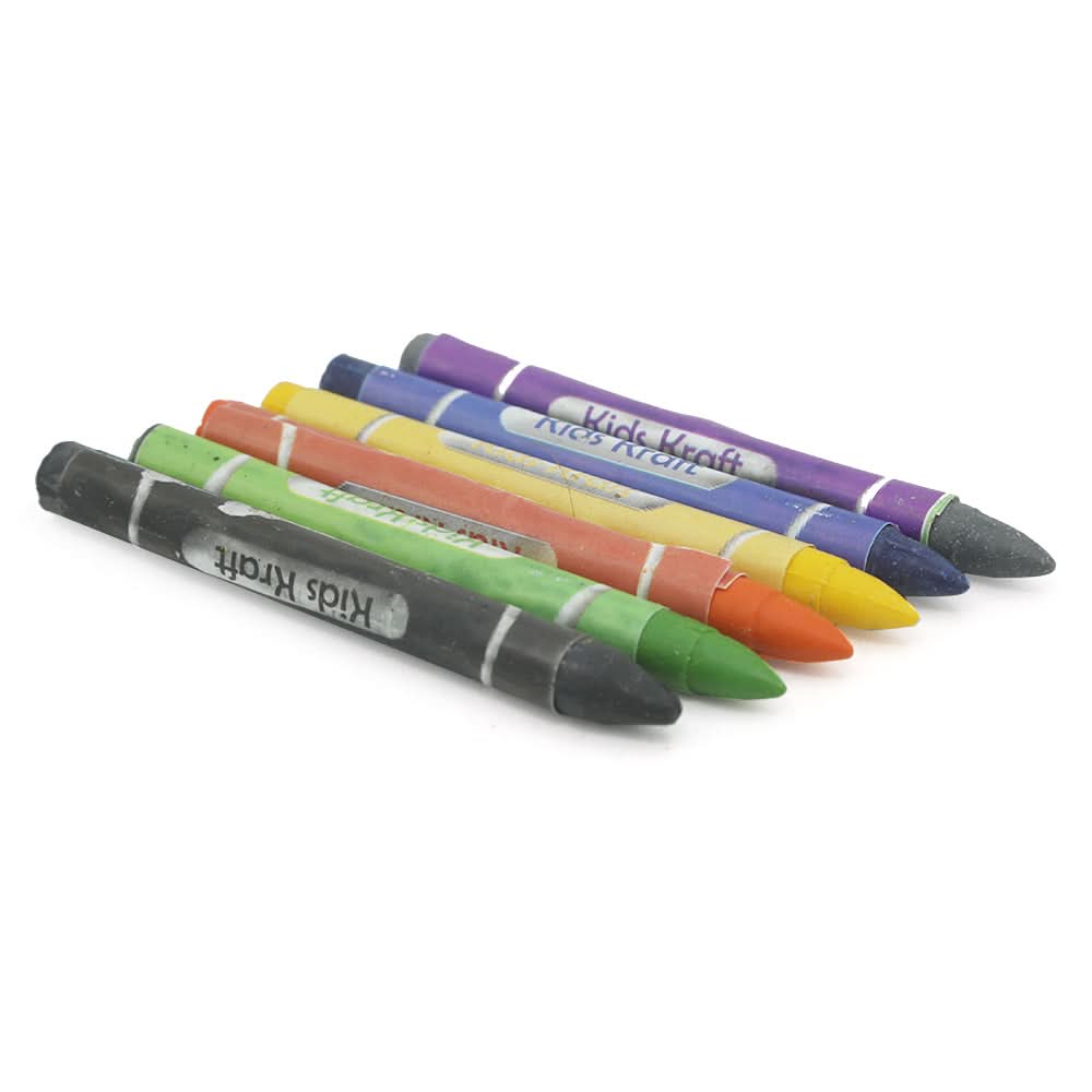 Kids Kraft Crayons 6 Colors Wc-6s - Multi, Kids, Pencil Boxes And Stationery Sets, Chase Value, Chase Value