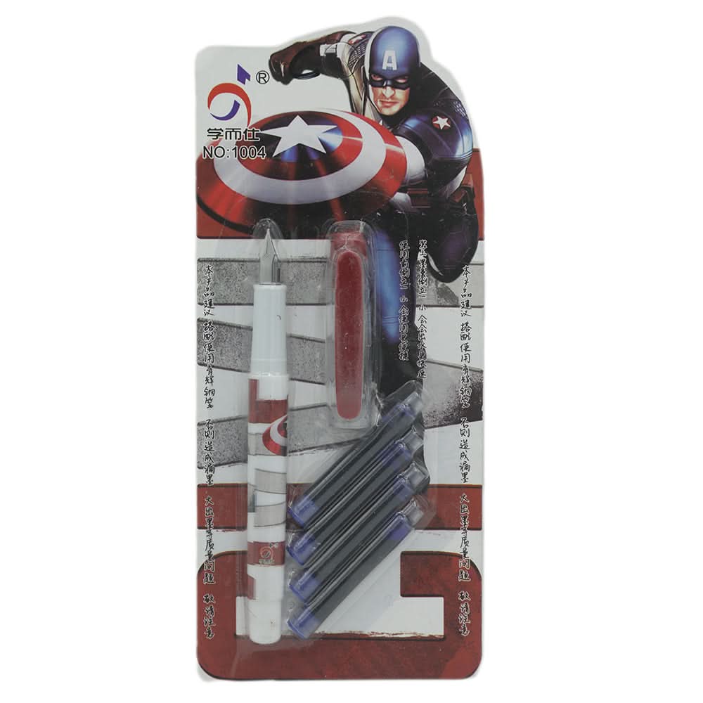 Jinliang Fountain Pen  Fp-1004 - Maroon, Kids, Pencil Boxes And Stationery Sets, Chase Value, Chase Value