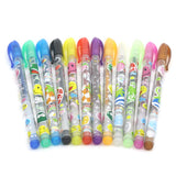 Glitter Pen 12 Pcs Gp-12 - Multi, Kids, Pencil Boxes And Stationery Sets, Chase Value, Chase Value