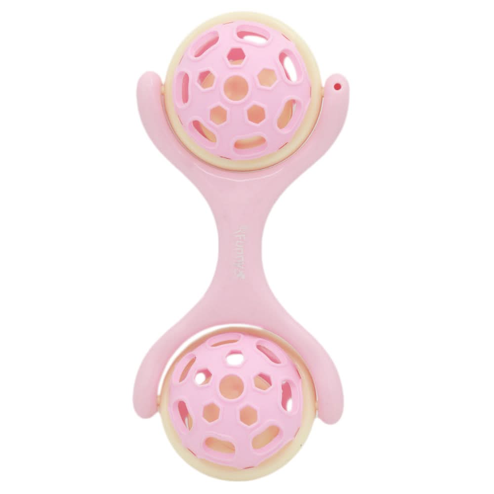 Shake Bell Dumbbell 8pcs Box S670-1 - Pink, Kids, New Born Rattles And Toys, Chase Value, Chase Value
