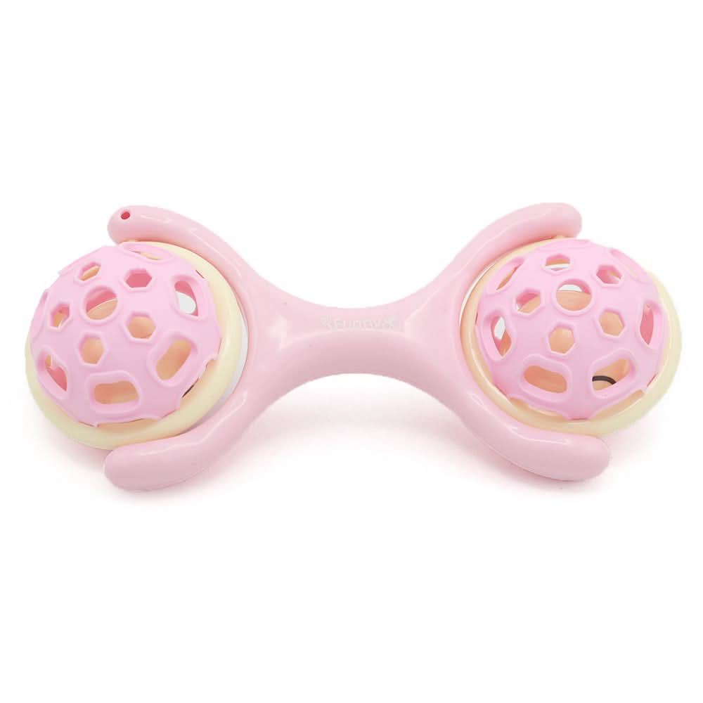 Shake Bell Dumbbell 8pcs Box S670-1 - Pink, Kids, New Born Rattles And Toys, Chase Value, Chase Value