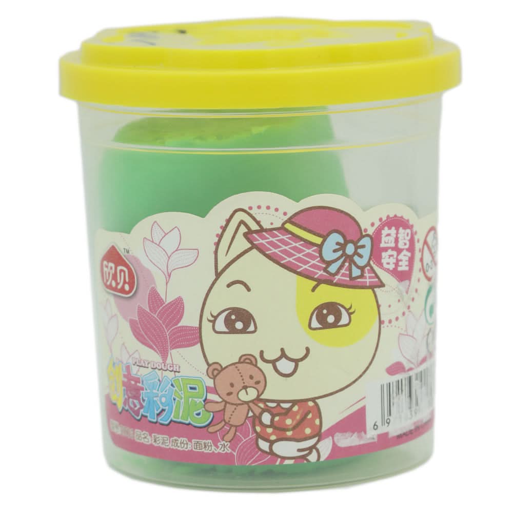 Clay 1 Color Bucket Shape 2003 - Green, Kids, Clay And Slime, Chase Value, Chase Value