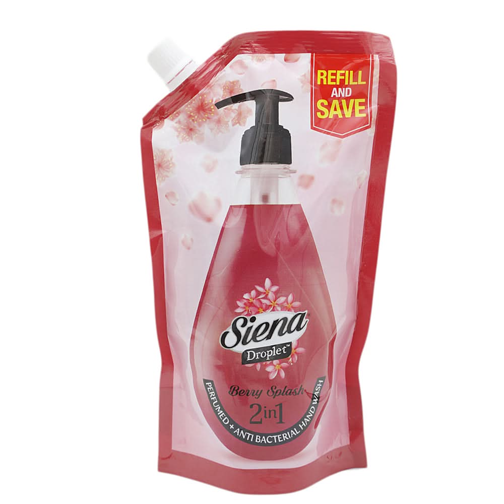 Siena Droplet Hand Wash Pouch 450Ml, Beauty & Personal Care, Hand Wash, Chase Value, Chase Value