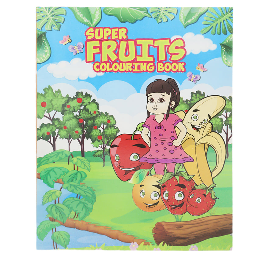 Super Copy Colouring Fruits, Kids, Kids Colouring Books, 3 to 6 Years, Chase Value