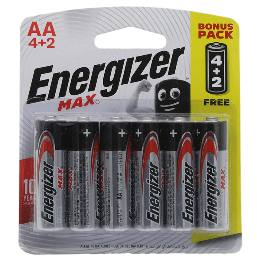 Energizer Max AA 4+2, Kids, Battery Operated Toys, Chase Value, Chase Value