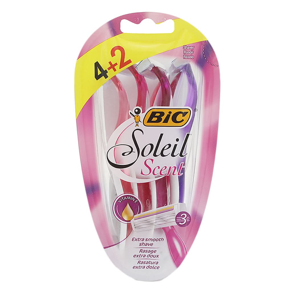 Bic Soleil Ladyscent 4+2 Razor, Beauty & Personal Care, Skin Treatments, Bic, Chase Value