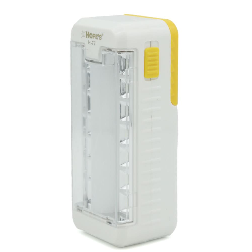 Rechargeable LED Light (H-77) - Yellow, Home & Lifestyle, Emergency Lights & Torch, Chase Value, Chase Value