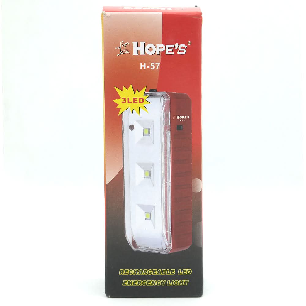 Hopes H-57 (3 LED Lights) - Red, Home & Lifestyle, Emergency Lights & Torch, Chase Value, Chase Value