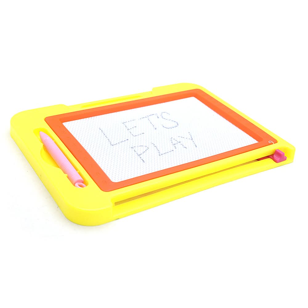 Magic Slate Square Shape - Yellow, Kids, Writing Boards And Slates, Chase Value, Chase Value