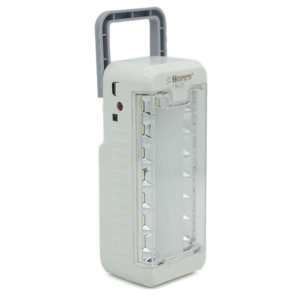 Rechargeable LED Light (H-77) - Light Grey, Home & Lifestyle, Emergency Lights & Torch, Chase Value, Chase Value