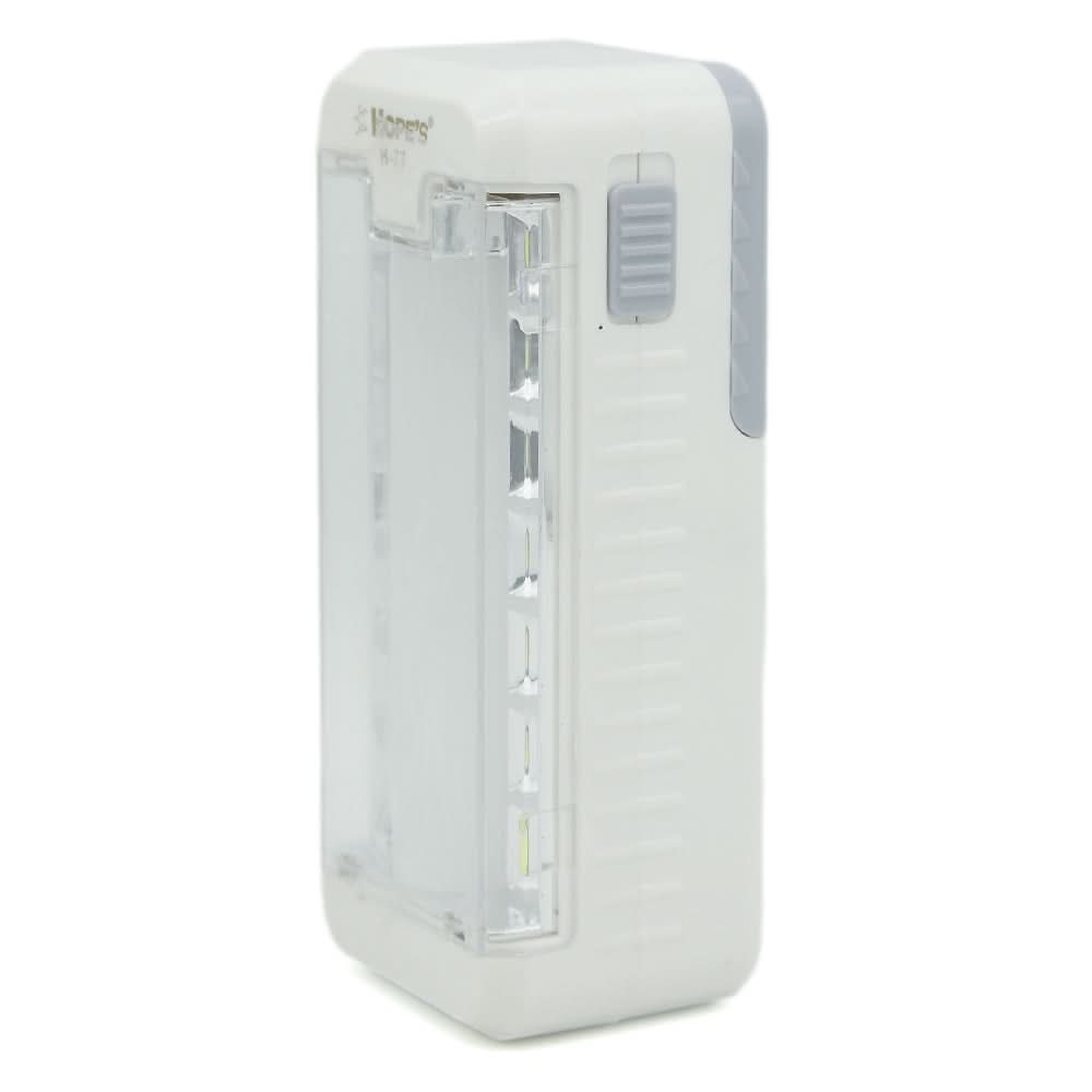 Rechargeable LED Light (H-77) - Light Grey, Home & Lifestyle, Emergency Lights & Torch, Chase Value, Chase Value