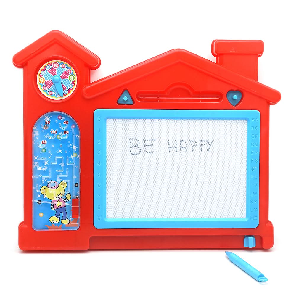 Magic Slate House White Toy 708 - Red, Kids, Writing Boards And Slates, Chase Value, Chase Value