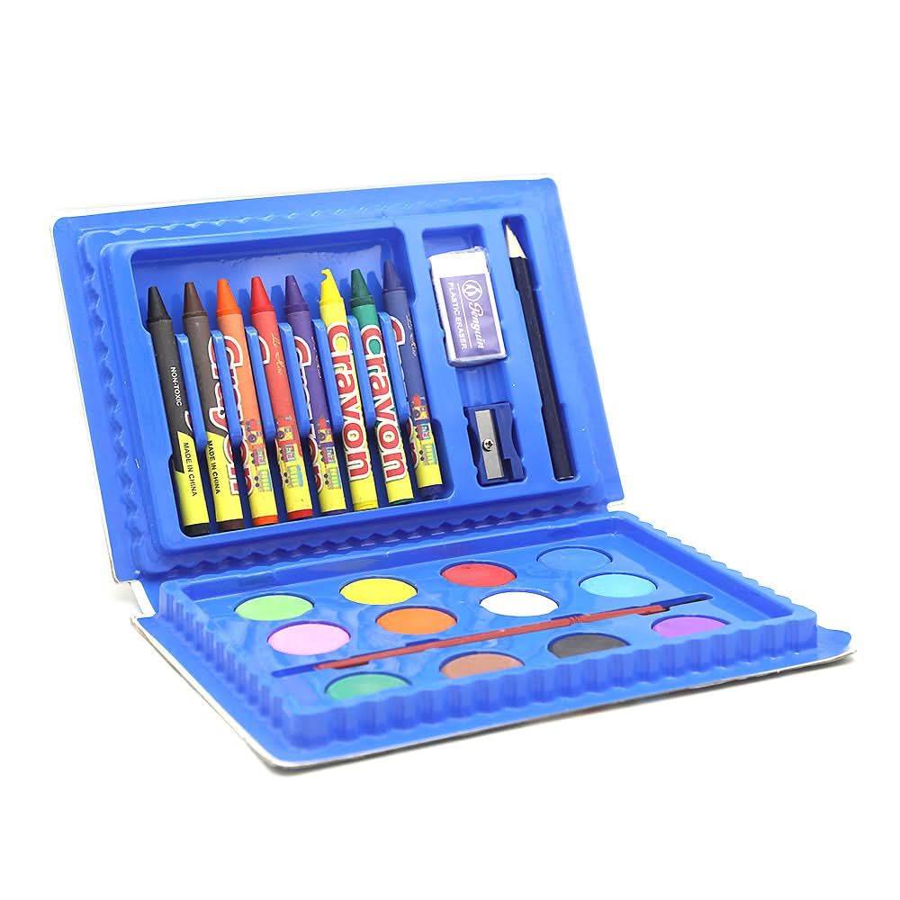 Color kit 25 Color Set  CK-24 - Blue, Kids, Pencil Boxes And Stationery Sets, Chase Value, Chase Value