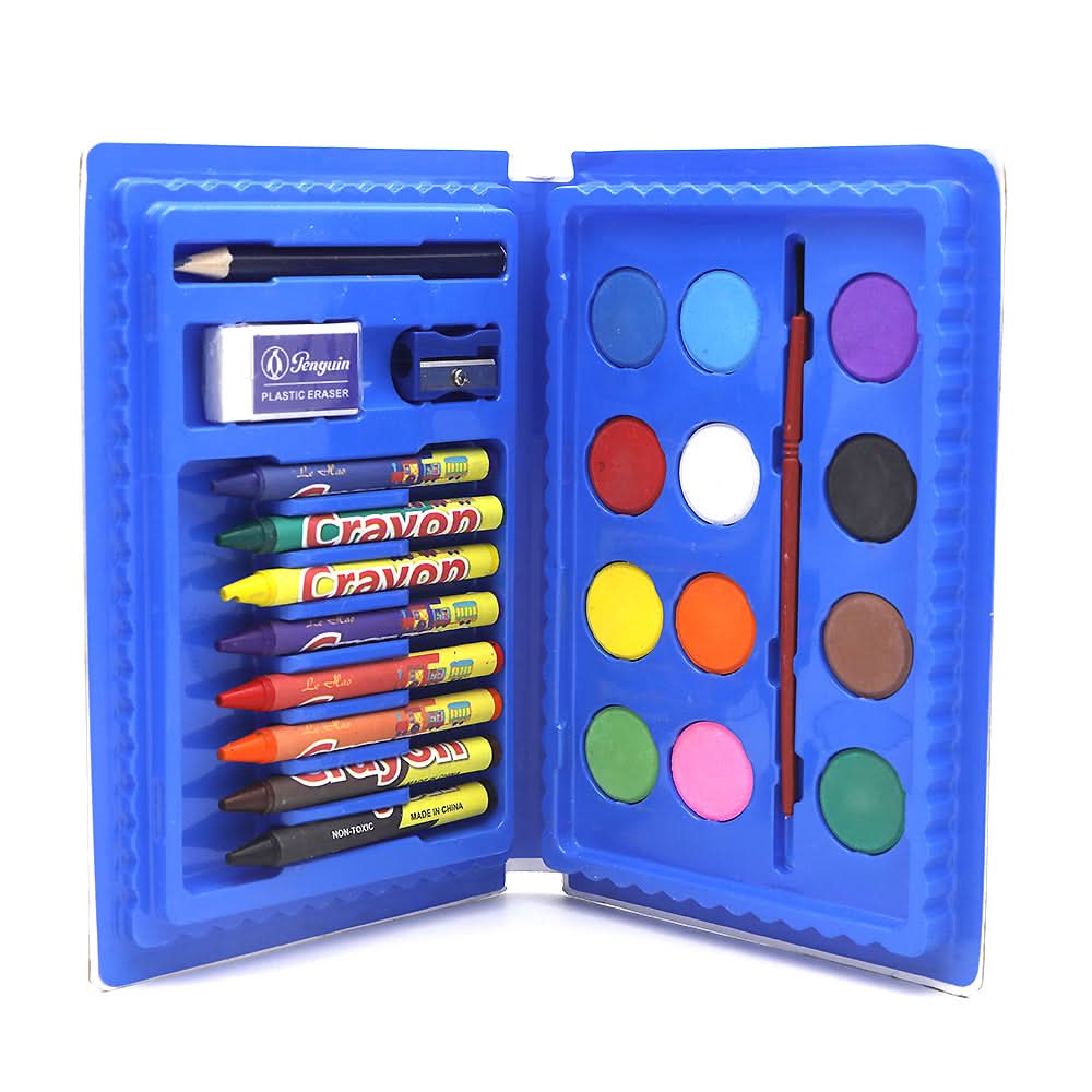 Color kit 25 Color Set  CK-24 - Blue, Kids, Pencil Boxes And Stationery Sets, Chase Value, Chase Value