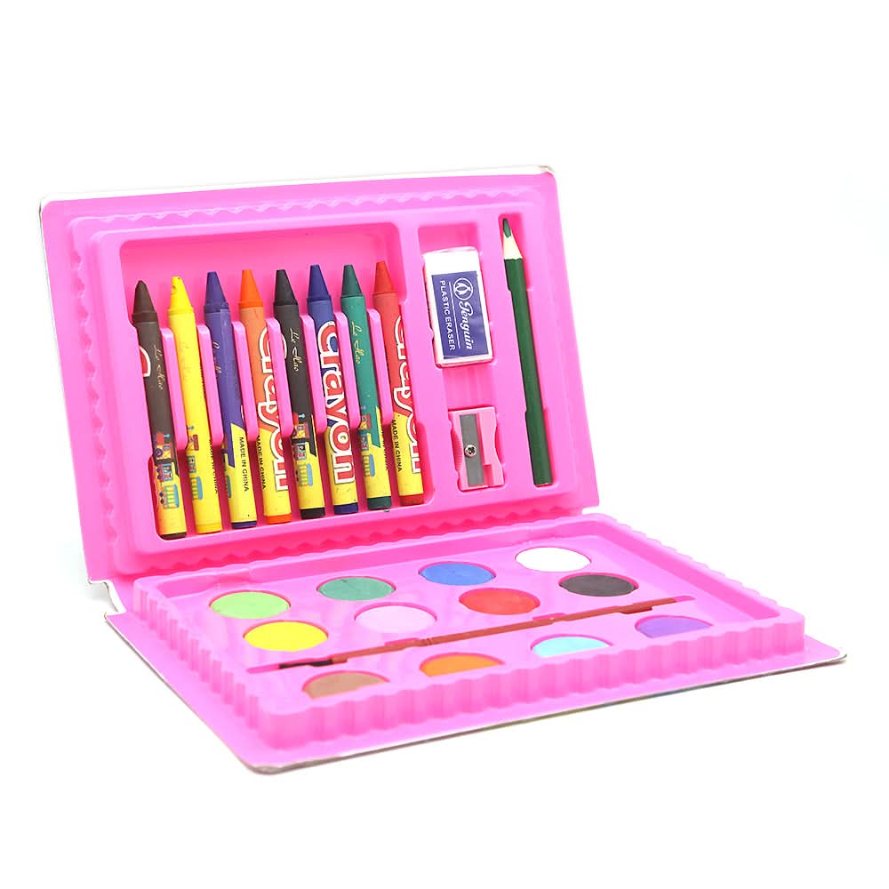 Color kit 25 Color Set  CK-24 - Pink, Kids, Pencil Boxes And Stationery Sets, Chase Value, Chase Value