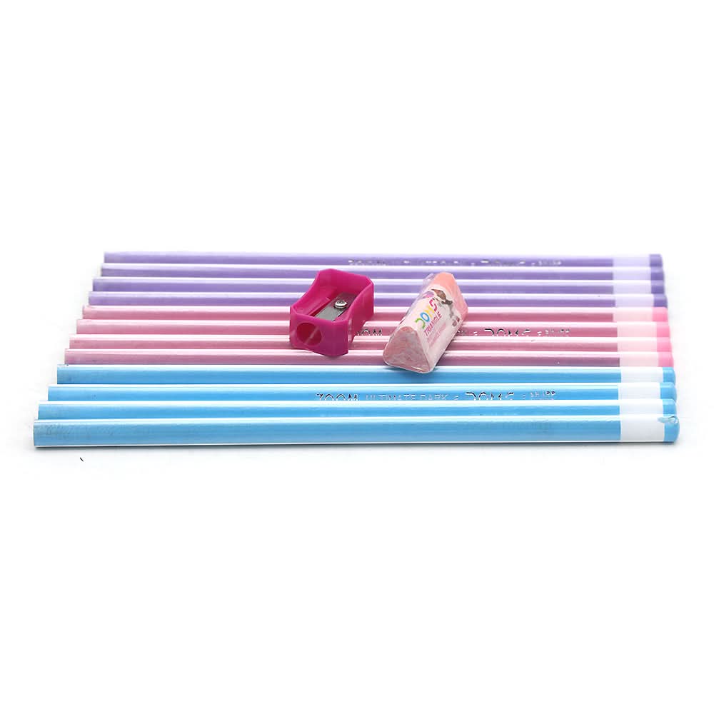 HB Pencil Doms Zoom D-3412 - Multi, Kids, Pencil Boxes And Stationery Sets, Chase Value, Chase Value