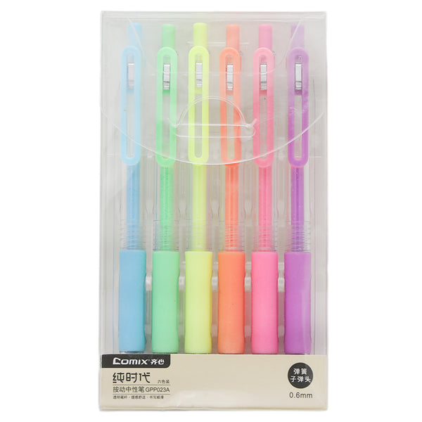 Comix Gel Pen 6Pcs Set, Kids, Pencil Boxes And Stationery Sets, Chase Value, Chase Value