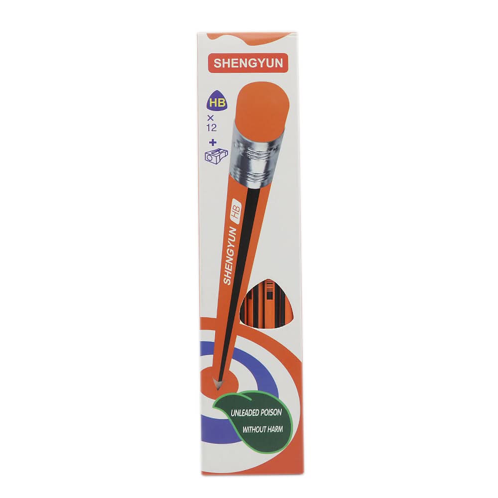 Hb Pencil Shengyun SG-01 - Orange, Kids, Pencil Boxes And Stationery Sets, Chase Value, Chase Value